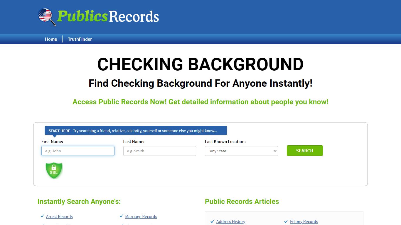 Find Checking Background For Anyone Instantly!